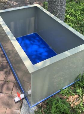 pp塑料板加厚养殖箱大型海鲜蓝底海鲜池钓鱼院子阳台定做市场水箱