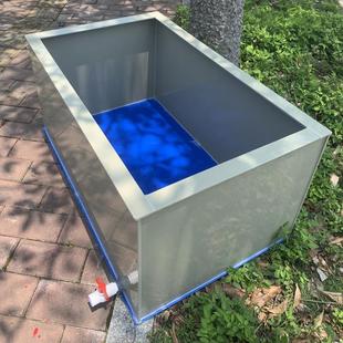 pp塑料板加厚养殖箱大型海鲜蓝底海鲜池钓鱼院子阳台定做市场水箱