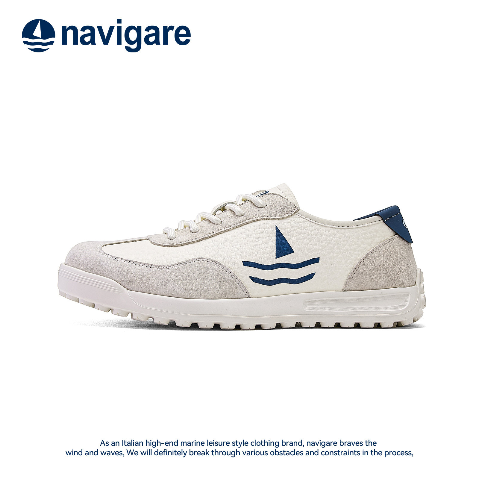 Navigare意大利小帆船官方正品男鞋2026夏季新款软底透气德训鞋