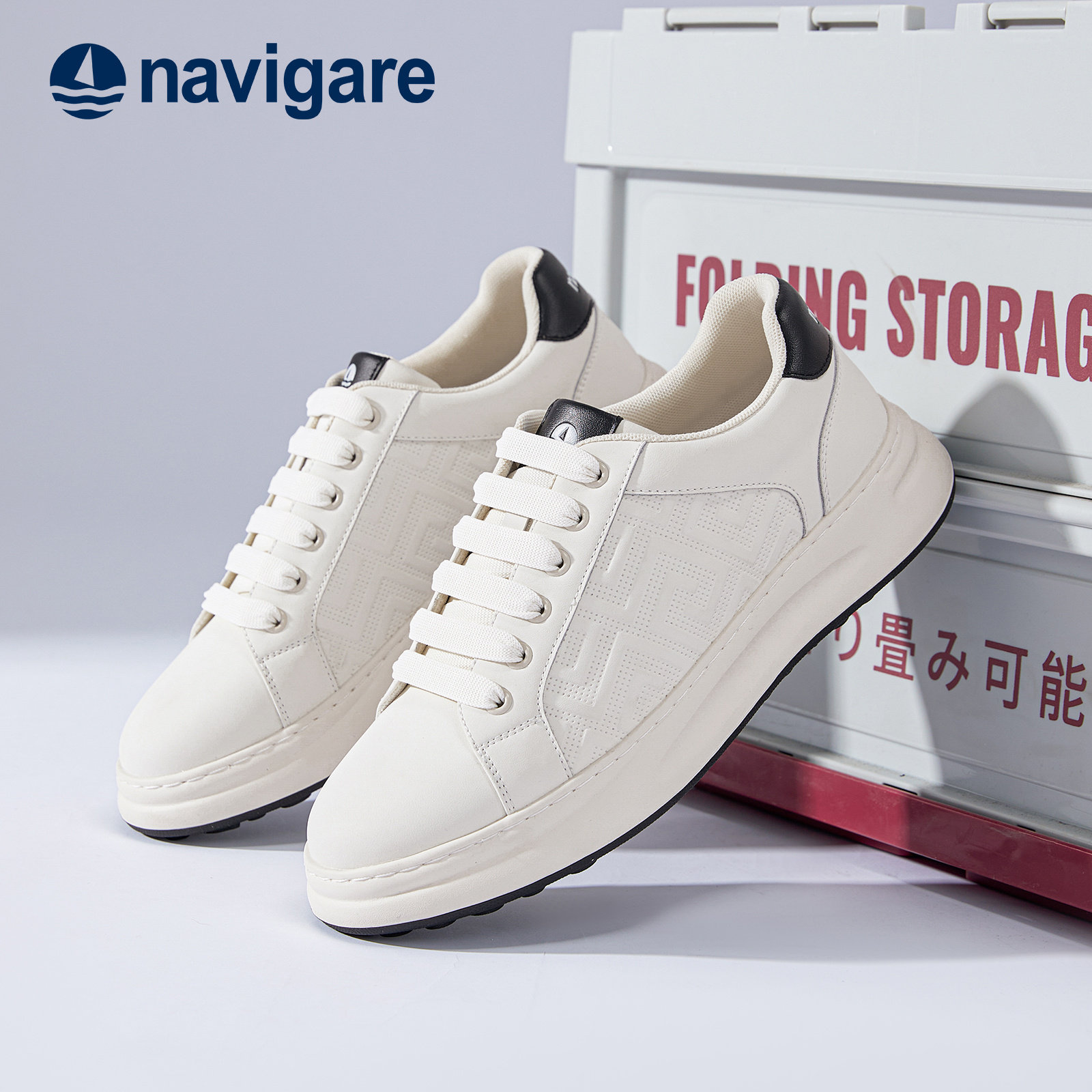 Navigare意大利小帆船真皮男鞋