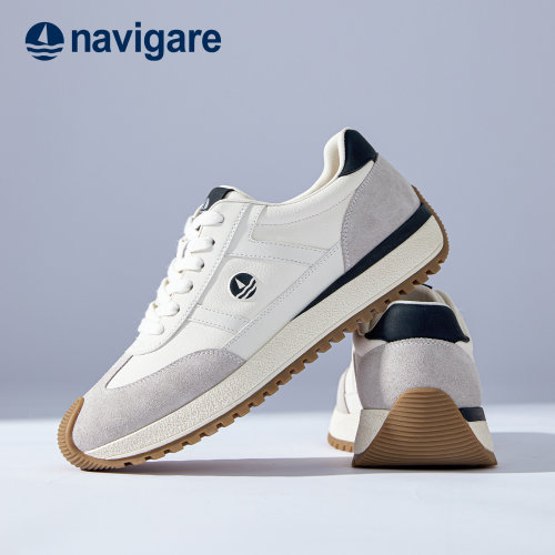 Navigare意大利小帆船真皮运动鞋