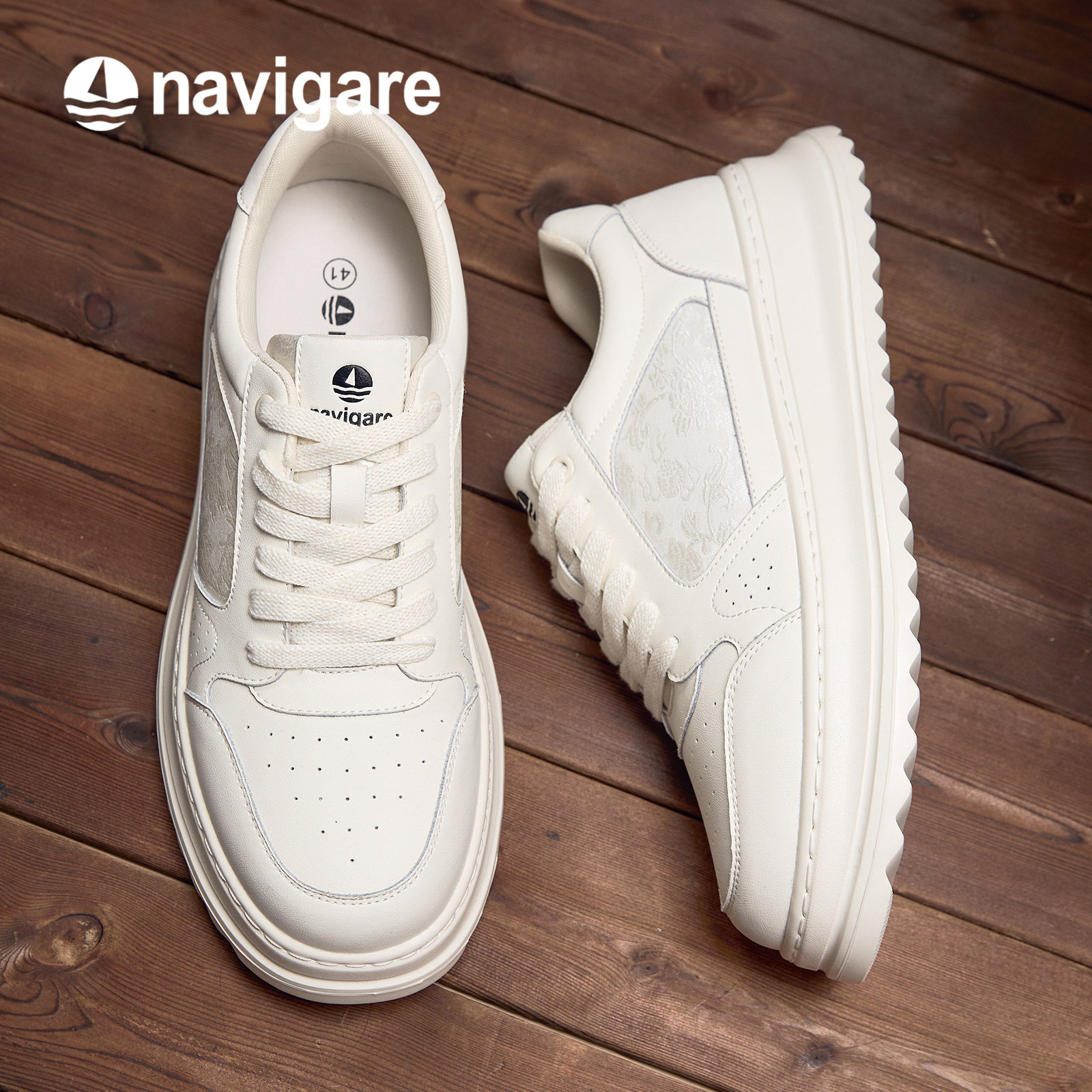Navigare意大利小帆船真皮男鞋