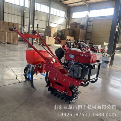 180柴油独轮链轨微耕机 微型柴油种菜翻土机 农村大棚耘锄翻地机