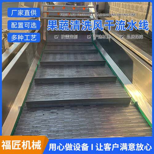 瓜果叶类蔬菜清洗机 净菜加工设备 小型气泡清洗机厂家