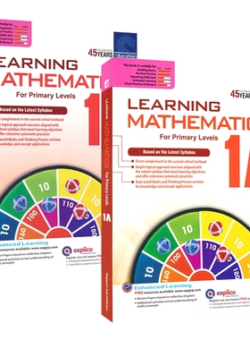 新加坡数学 SAP Learning Mathematics 1A-1B 小学学习数学练习册 学练结合 数学建模 小学1年级 新加坡教辅 英文原版进口