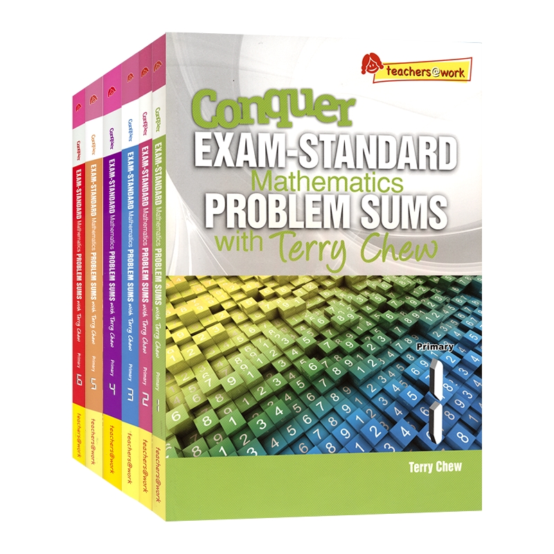 新加坡攻克数学考试标准题 SAP Conquer Exam-Standard Mathematics Problem Sums With Terry Chew 1-6年级提高版 难题拔尖练习
