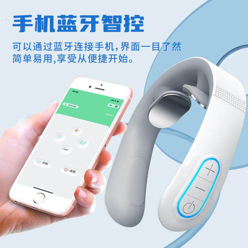 颈椎按摩器颈部背部腰部护颈枕脖子疼肩颈脉冲热敷神器劲椎按摩仪