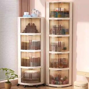 转角置物架客厅拐角储物柜卧室墙角三角柜厨房卫生间落地直角边柜