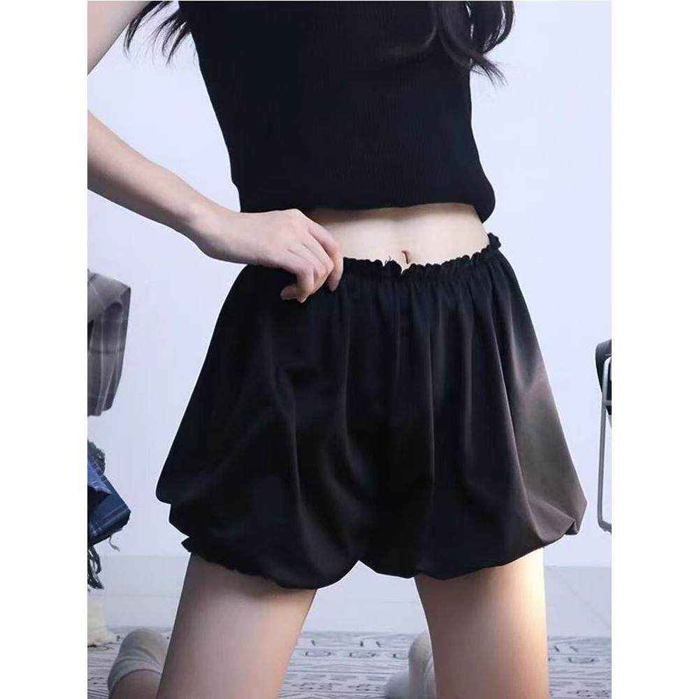 安全裤夏季防走光薄款jk外穿黑色少女花苞保险裤短裤南瓜裤打底裤