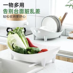 碗架沥水篮家用厨房台面多功能收纳碗筷置物架