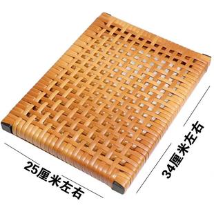 夏天制衣厂员工坐垫散热透气出租车货车凉垫学生双面镂空仿藤坐垫
