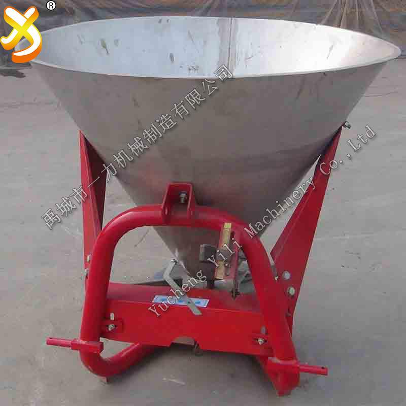 300L锥形桶撒播器撒播肥料耕后播种撒肥作业一力机械