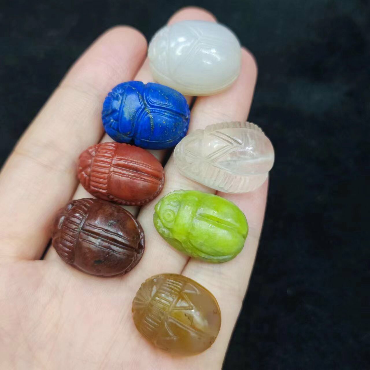甲壳虫印章老玛瑙老水晶萨珊印人类珠饰史上的一种非常古老的珠子