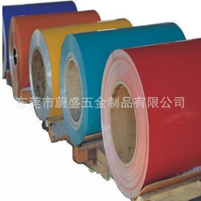 广东现货1.2mm厚度AL1050各种颜色 聚酯彩涂铝卷 氟碳涂层铝卷