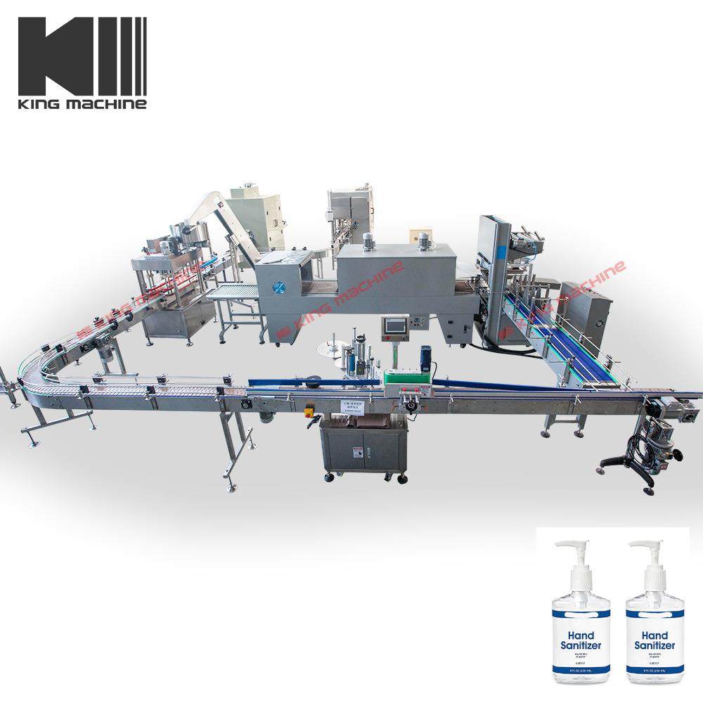 自动凝胶免洗手液 液体酒精 消毒液 消毒剂 消毒水灌装机生产线