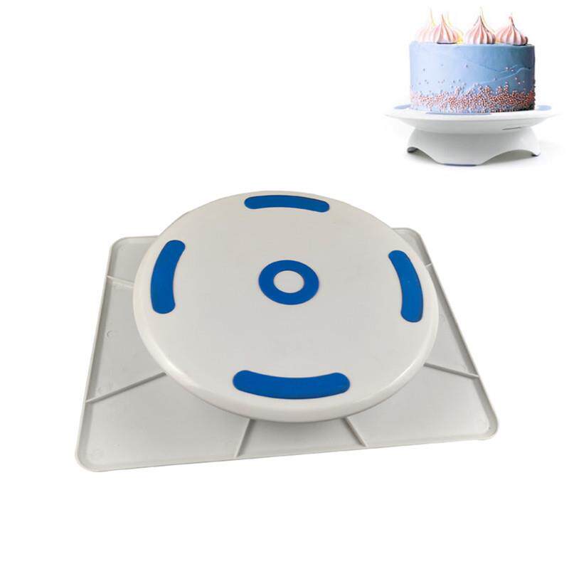 烘培工具 家用蛋糕裱花台 带锁扣蛋糕转盘 二合一旋转奶油裱花台