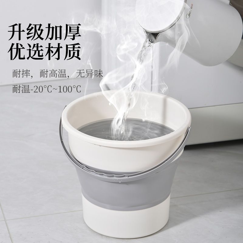 可折叠提水桶便携式特大号野钓板活鱼桶加厚坚固耐用手提式钓鱼桶