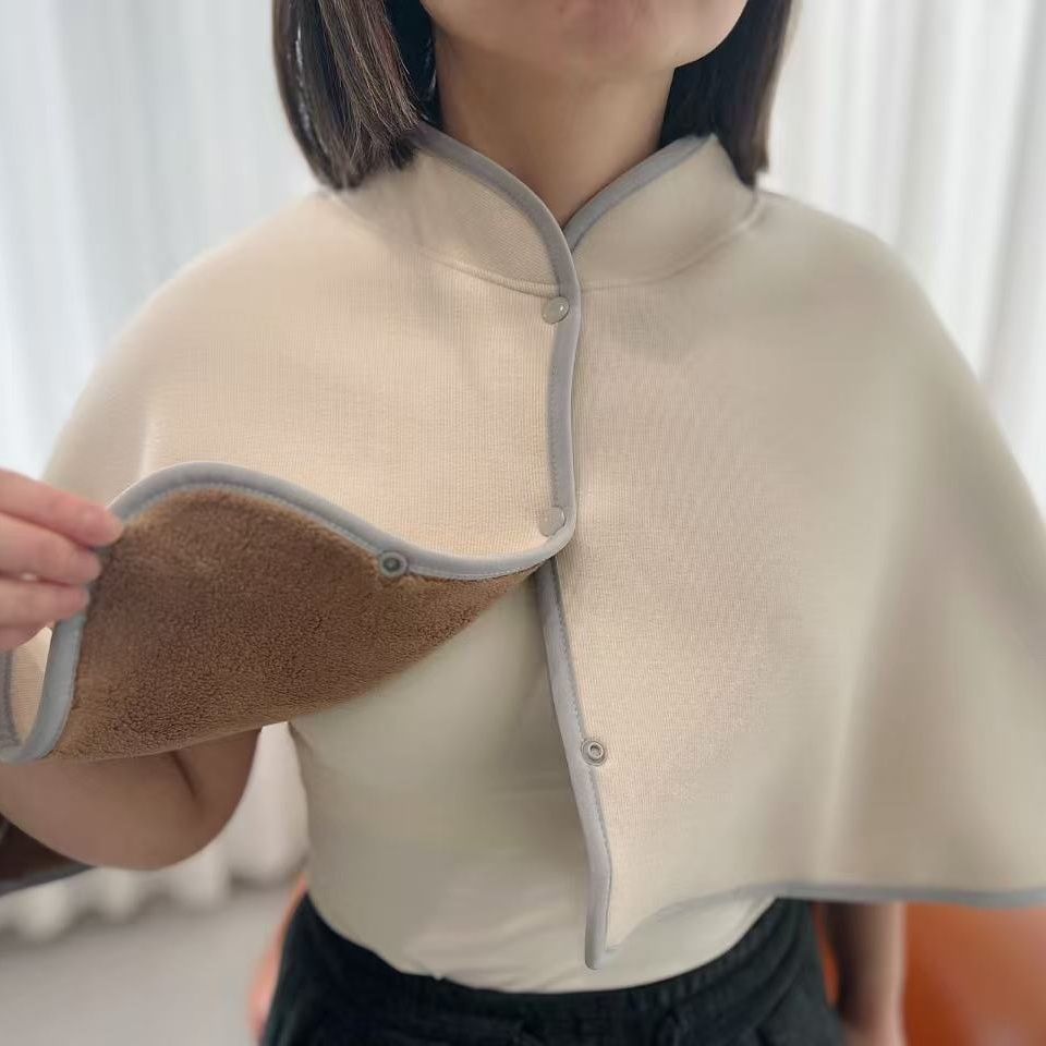 月子披肩斗篷肩颈保暖孕产妇空调房护肩颈椎坎肩睡觉高领洋气秋冬