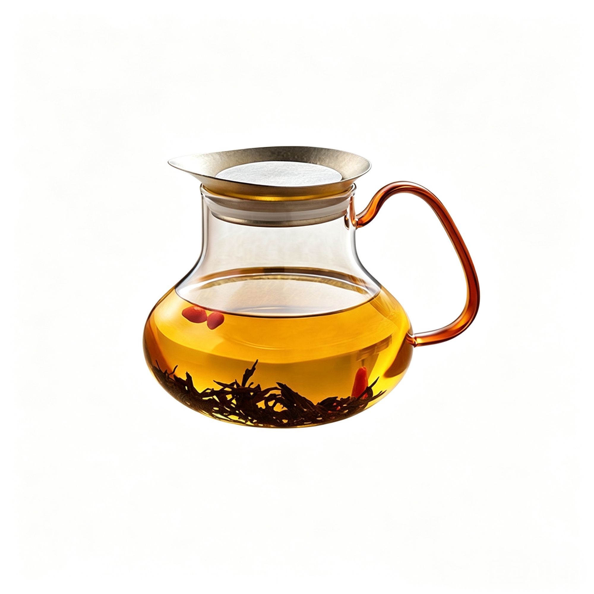 玻璃茶壶纯钛盖家用泡茶壶一体过虑茶水分离钛茶杯养生壶2026新款
