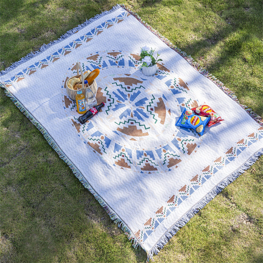 野餐垫防潮垫加厚ins风野餐布户外露营帐篷地垫春游野餐垫blanket