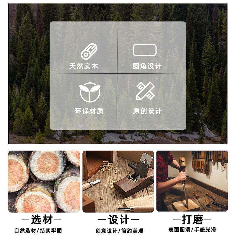 实木质折叠便携式带支架水果托盘早餐点心糖果置物盘茶水盘沙发臂