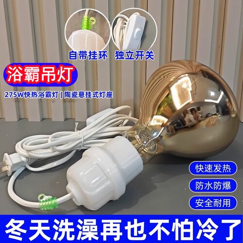 插电式带线275W浴霸吊灯取暖器