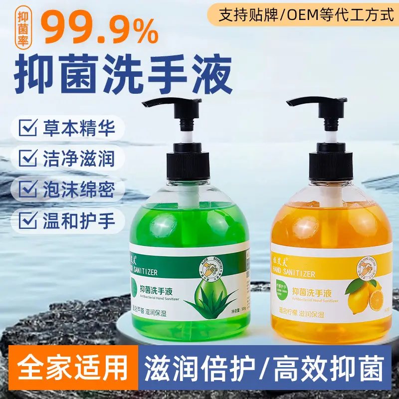 拉艾夫洗手液芦荟抑菌保湿手部清洁补充液一件源头