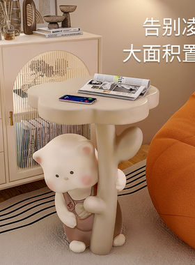 创意猫置物摆件大型落地客厅电视柜旁托盘K收纳轻奢卧室床头装饰