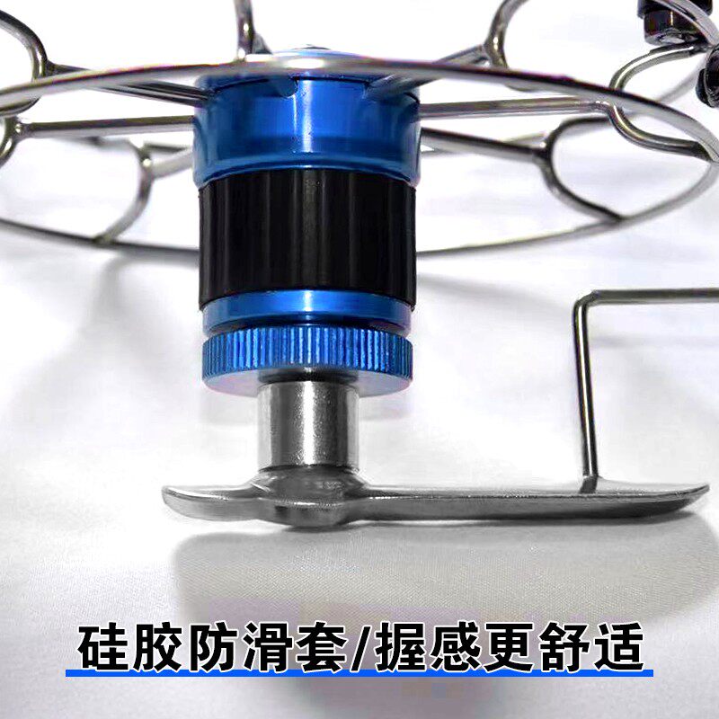 手拨轮八卦轮全金属谷麦轮u带摇把锚鱼轮超轻前打逗钓带泄力筏钓