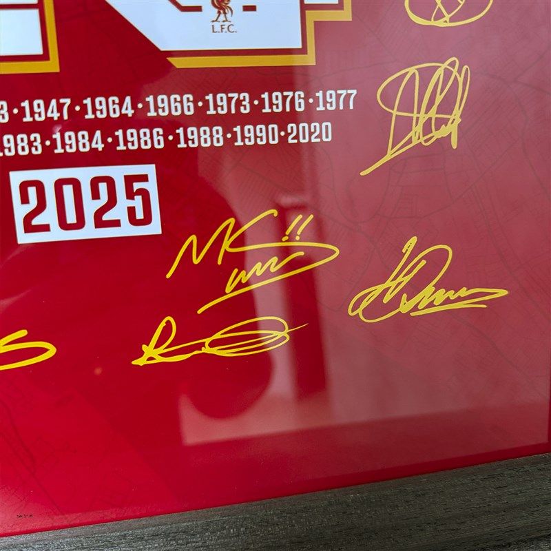 2025年利e物浦20冠全队签名款实木装饰相框照片墙桌摆挂框摆件壁,家居饰品,相框/画框,淘宝优惠券,粉丝福利购,淘宝优惠卷