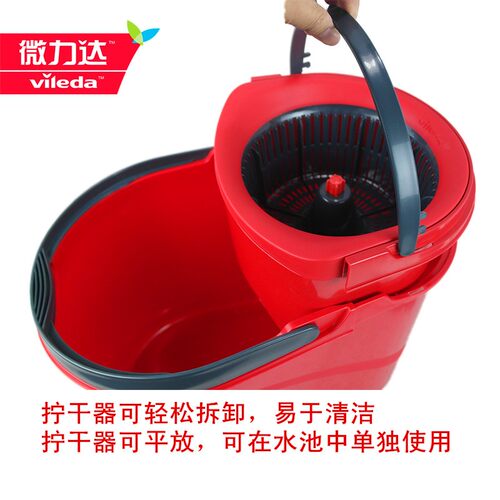 微力达巧手拖拖把k旋转手压甩水甩干拖把桶自动拖地家用墩布好神