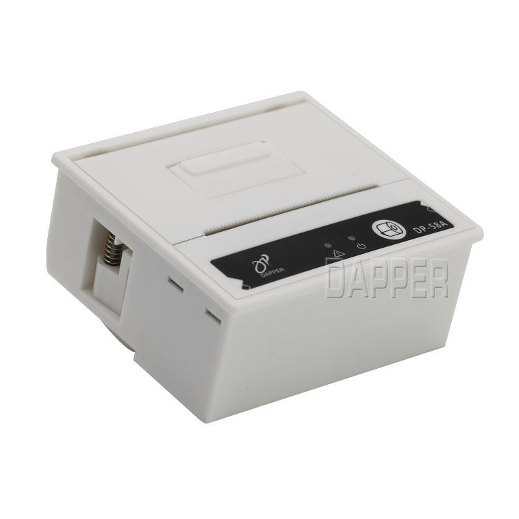 DP-58A嵌入式58单晶片热敏印D表机小巧黑色白色串口清单单据打印