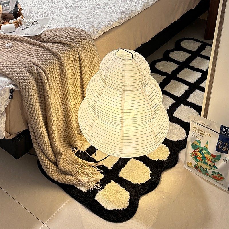 日式侘寂风宣g纸落地灯客厅高级感沙发旁边的落地灯民宿野口勇吊