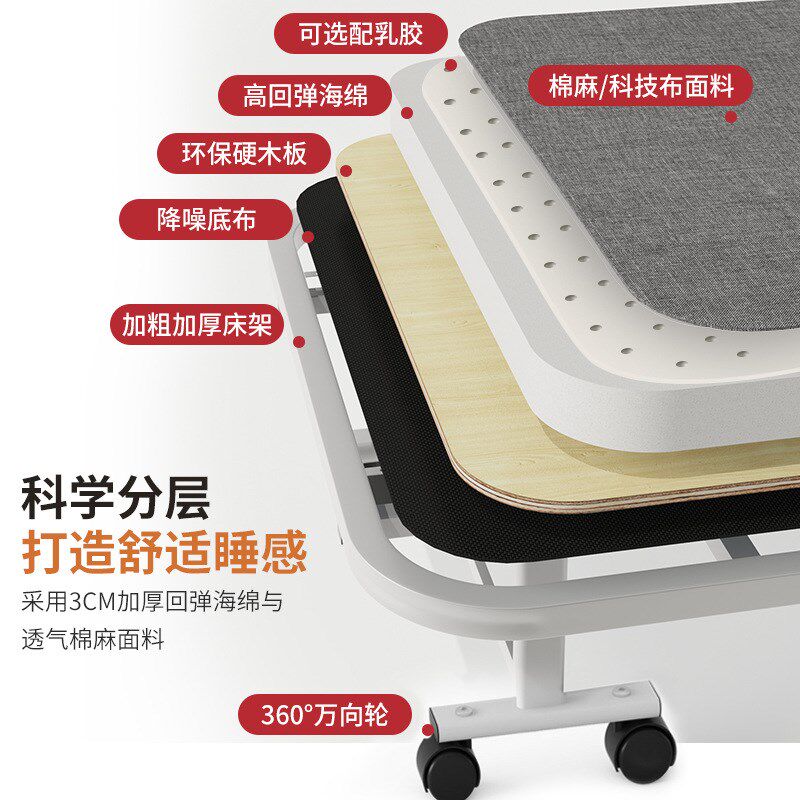 午休折叠床单人午休床四折折叠床办公室折叠床四折行X军床学生沙