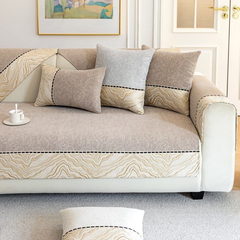 高端雪尼尔沙发垫四季通用2024新款H夏季防滑直排沙发盖布套罩坐,居家布艺,沙发垫,淘宝优惠券,粉丝福利购,淘宝优惠卷