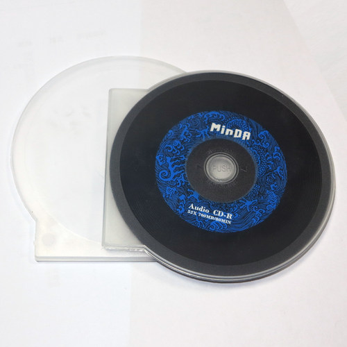 MNDA加厚型 光盘盒 DVD半圆CD盒子CD壳光碟盒O 扇形光盘壳 50个/