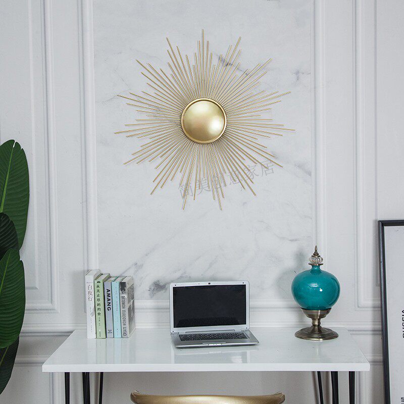 铁艺太阳镜玄关客厅壁饰壁挂背景墙装饰卧室床头装X饰墙上装饰品