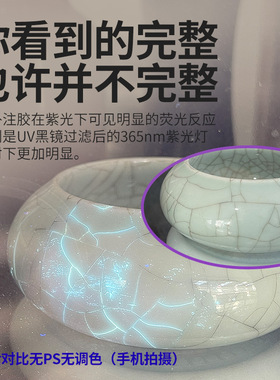 大功率紫光手电筒365nsm紫外线强光专业鉴定瓷器修复烟酒防伪检测