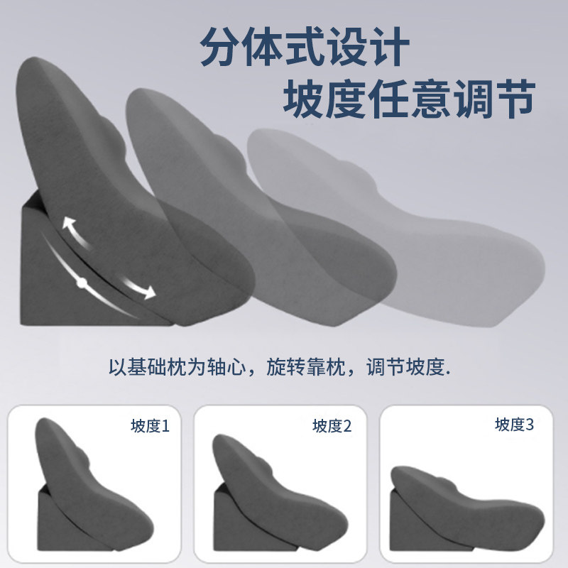 老人卧床靠背垫床上大靠背u孕妇靠枕护腰月子喂奶卧床病人半躺靠