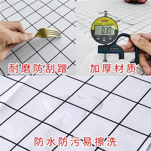 魔术贴橱柜遮挡帘plvc防水防油开放式储物柜子防尘遮挡布厨房门帘