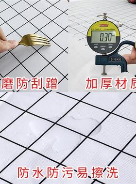 魔术贴橱柜遮挡帘plvc防水防油开放式储物柜子防尘遮挡布厨房门帘