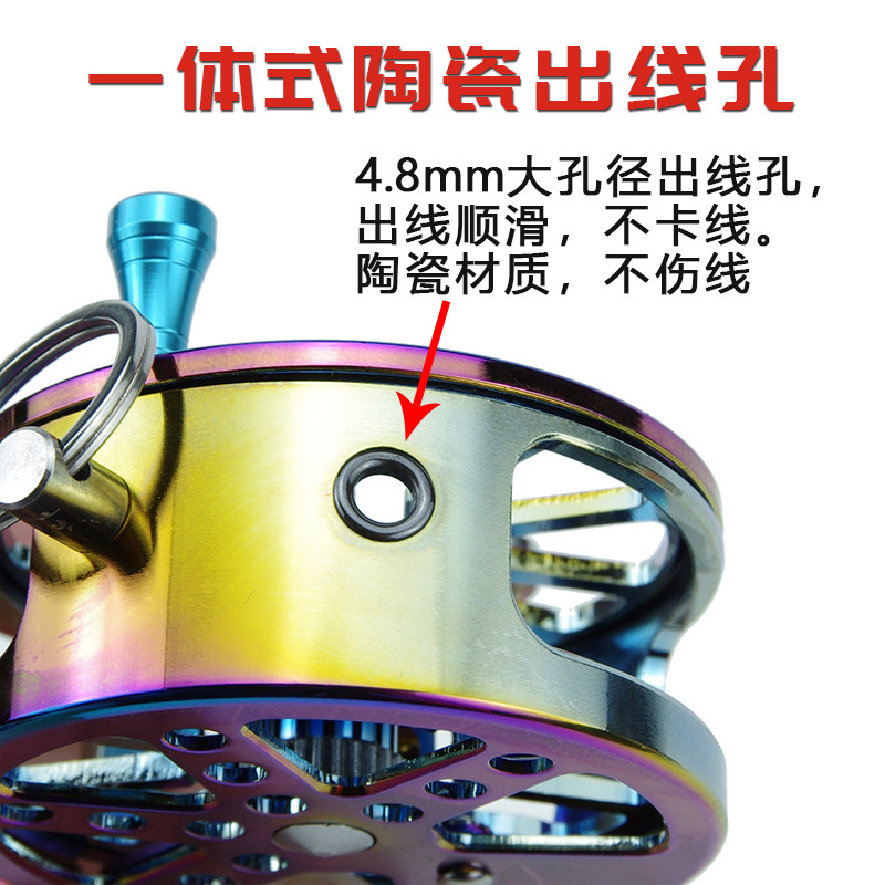 鱼扣DIY手工改装活鱼锁扣u轮路亚便携日式伸缩带轮挂鱼轮式锁鱼器