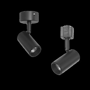 小角度明装 一束聚j光射灯3W5W轨道5度8度36度角会所餐厅吧台茶室