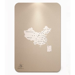 中国地图旅行足e迹照片墙旅游打卡标记墙贴毛毡板世界地图墙面装