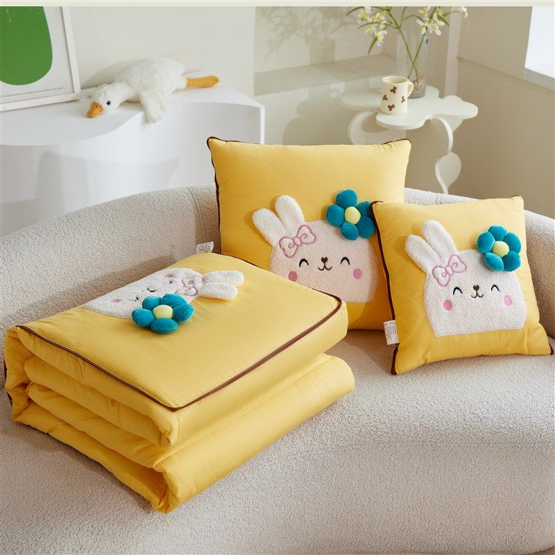 精选全棉 抱枕被子两用折叠车用抱枕二合一枕头被便携式午睡沙发,居家布艺,抱枕被,淘宝优惠券,粉丝福利购,淘宝优惠卷