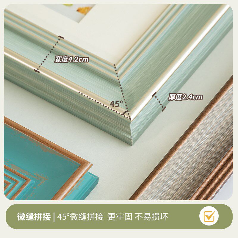 复古做旧大法式相框挂墙作品装裱空框30X40X50儿童画框照片框4K8K