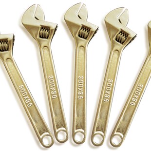 精选磐鼎防爆工具防爆活扳手防爆活动扳手铜活络扳手6寸8寸10寸12