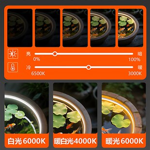 精选全光谱低压5Vusb三色灯带古法养鱼鱼缸led灯条户外防水自粘水