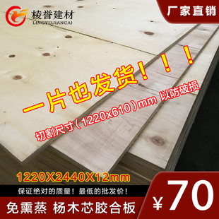 厂家直销12mm免熏蒸杨木胶合板托盘垫板包装箱打包板沙发板道具板