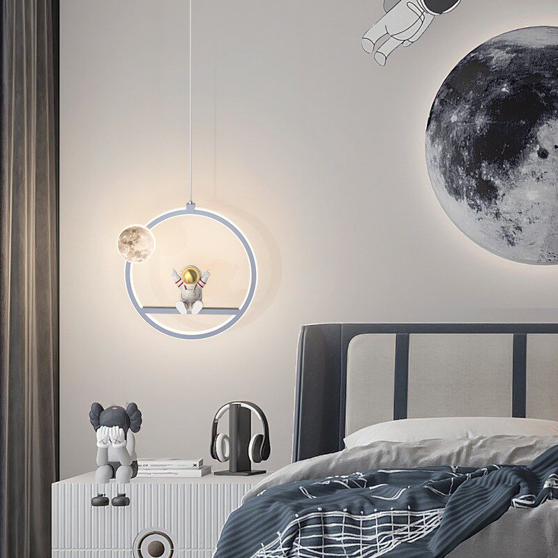 帕莎 儿童房床头吊灯 2025新款男孩卧室灯LED创意卡通造型小吊灯